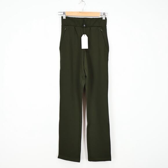 Universal Standard Smart Elastic Waist Ponte Pants Olive Green 4XS 0/00 NWT - Picture 1 of 7